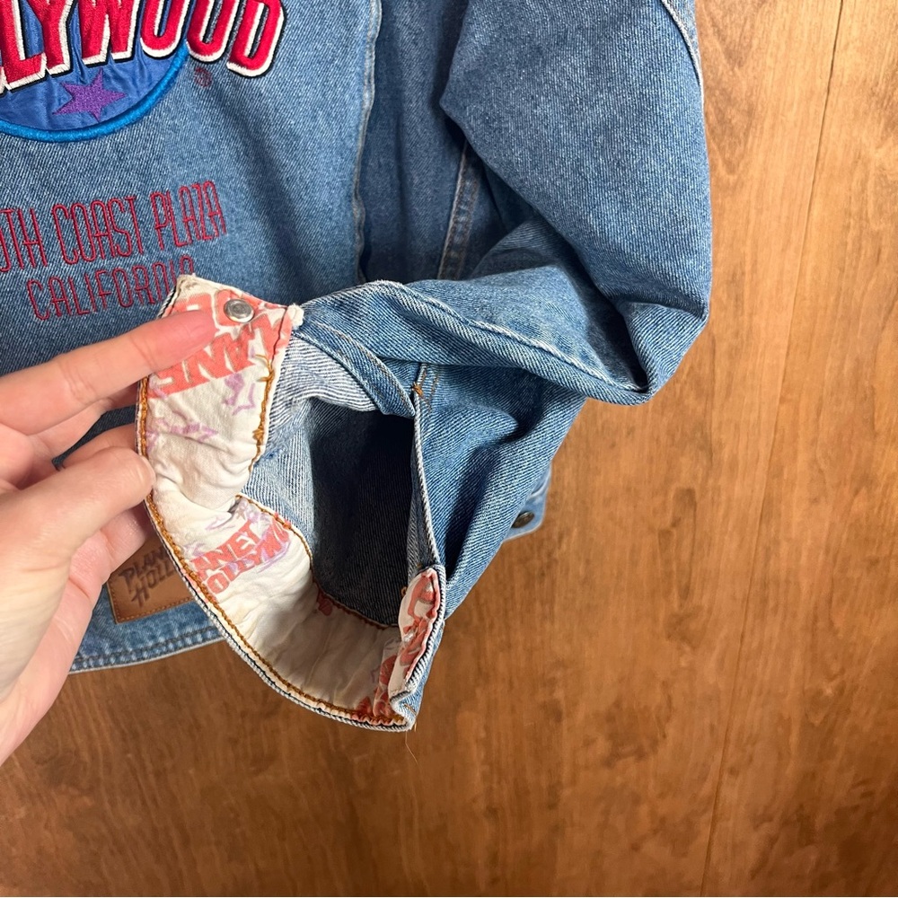Vintage Planet Hollywood denim jacket medium - Picture 7 of 11